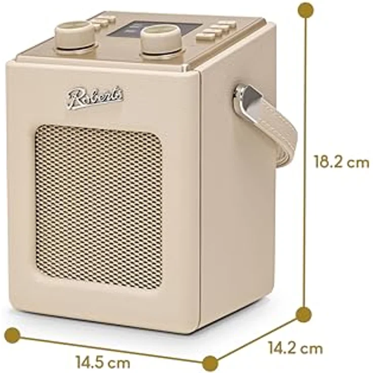 Roberts Revival Mini 2 DAB+ Radio, DAB+, DAB, FM, Bluetooth, tragbares Radio, Beige – Bild 6