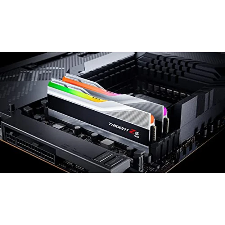 G.Skill Trident Z5 RGB Series (Intel XMP) 32GB (2X 16GB) 288-pin SDRAM DDR5 6800 CL34-45-45-108 1,40V Dual Channel Desktop Memory F5-6800J3445G16GX2-TZ5RS (Metallic S) Silber – Bild 5