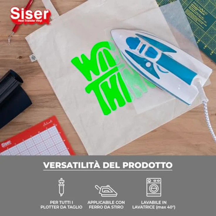 Siser Fluo Transferfolie, PVC-frei, Schnittbreite 30 cm, hohe Waschbeständigkeit, ideal für Multi-Schicht-Anwendungen – Bild 5