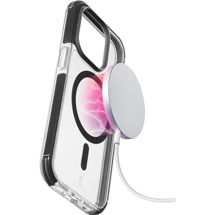 cellularline - Tetra erzwingen Starke Wachmageln - iPhone 15 Pro - Ultra -Schutzabdeckung - kompatibel mit Apple Magsafe -Ökosystem - Transparent