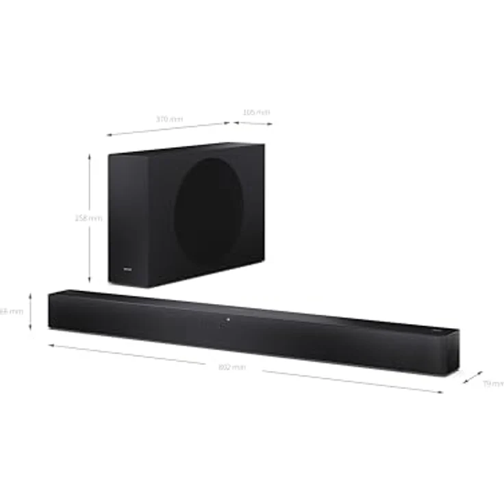 Sharp HT-SBW310, Soundbar mit kraftvollem Sound, schwarz – Bild 11