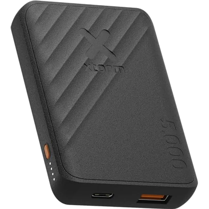 Xtorm Go2 Powerbank - 5.000mAh - Doppelte Anschlüsse - Leistungsstark und nachhaltig - Charcoal Black
