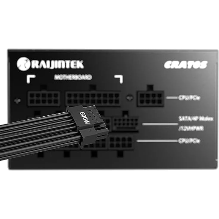 Raijintek CRATOS 1000 Black Netzteil mit Kabel-Management, 1000 Watt – Bild 5
