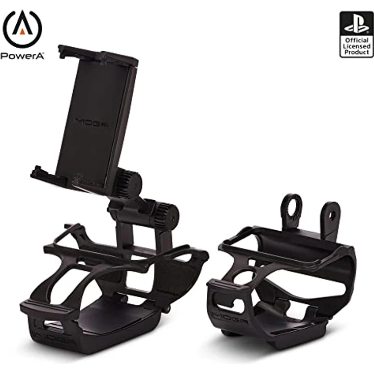 PowerA MOGA Mobil Gaming-Clip für DualSense und DualShock 4, ergonomisch mit doppeltem Verriegelungsmechanismus und klappbarer Aufbewahrung – Bild 1