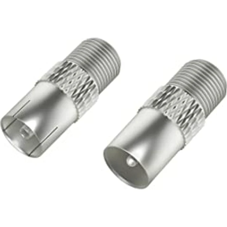 Hama SAT-Adapter-Set, F-Kupplung und Koax-Stecker/F-Kupplung, Antennenkabel – Bild 2