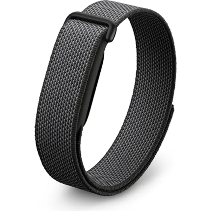 Google Fitbit Air, Aktivitätstracker ohne Display mit Fitness-Tracking, Herzfrequenzmessung und Schlafanalyse, personalisiertes KI-Coaching, bis zu 7 Tage Akkulaufzeit, Obsidian – Bild 1