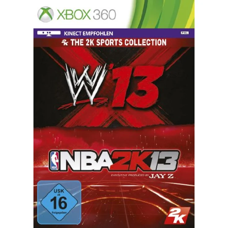 T2 TAKE TWO 2K Sports Bundle (NBA 2K13 & WWE 13) - Xbox 360, Sportlicher Ehrgeiz von Basketball und Kampfeslust der WWE, Überarbeitetes Pass System, WWE Editoren und WWE-Welt 3.0 – Bild 1