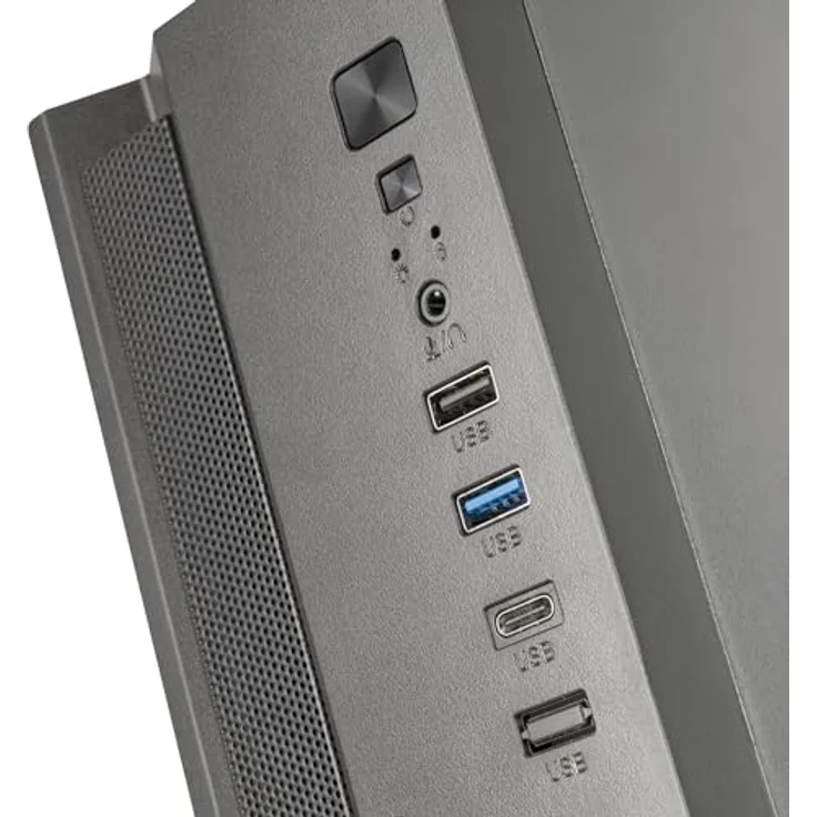 Tacens Anima ACSLIM500, Micro-ATX Mini Tower Gehäuse, Schwarz, 500 W, erweiterte Kühlung, horizontale/vertikale Installation – Bild 6