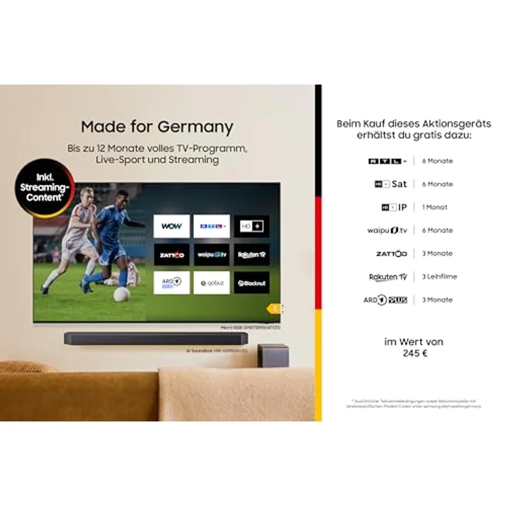 Samsung Micro RGB R85H 4K 55 Zoll (138 cm) UHD Fernseher mit HDR+, Dolby Atmos, Gaming Hub und AI Engine – Bild 2