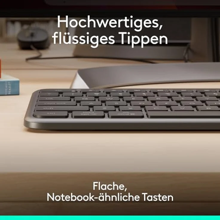 Logitech Signature Slim Wired Combo MK620, kabelgebundenes Tastatur-Maus-Set mit USB-C, deutsches QWERTZ-Layout, kompatibel mit Windows/Mac/Chrome, grafit – Bild 3