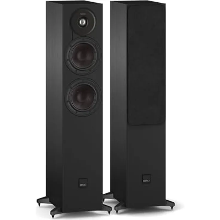 DALI Sonik 5, Passive HiFi-Standlautsprecher mit Dual 13,3 cm Tieftöner, 2,8 cm Hochtöner, SMC-Magnetsystem, schwarze Esche (Paar)