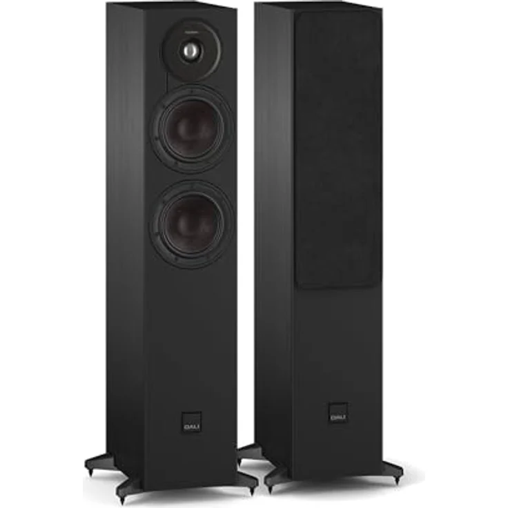 DALI Sonik 5, Passive HiFi-Standlautsprecher mit Dual 13,3 cm Tieftöner, 2,8 cm Hochtöner, SMC-Magnetsystem, schwarze Esche (Paar) – Bild 1