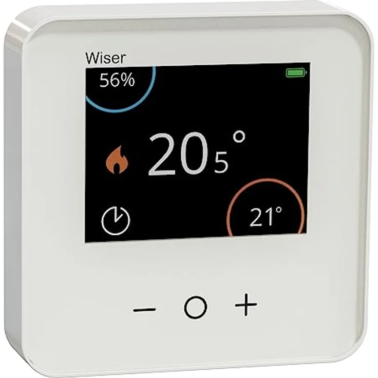 Merten Smart Home Raumthermostat mit Display ,kompatibel mit Amazon Alexa und Google Home, App Funktion ,einfache Installation und Energie sparen – Bild 1