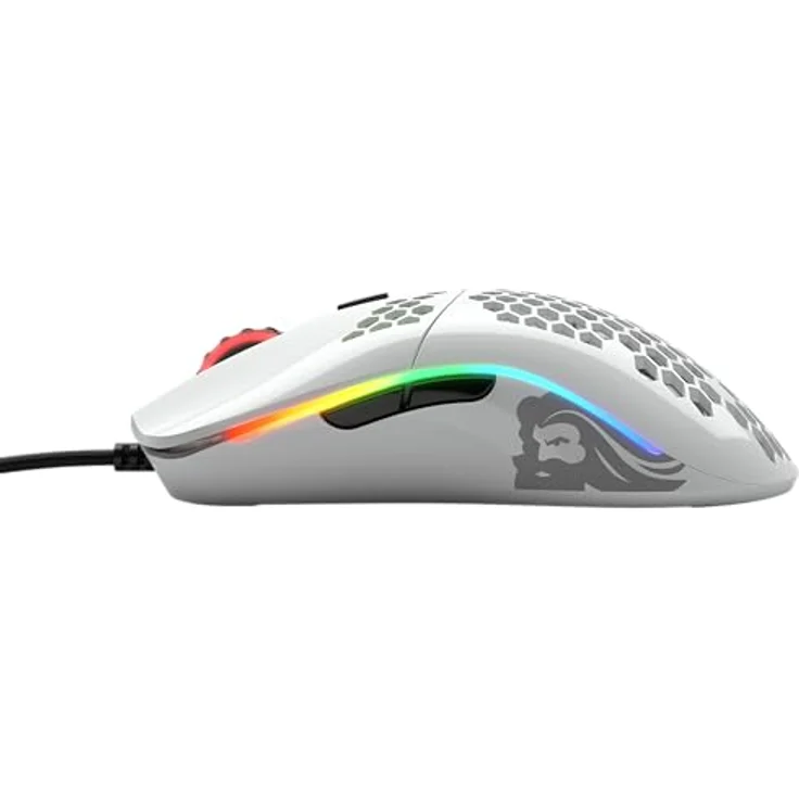 Glorious PC Gaming Race Model O Gaming-Maus mit Kabel, Weiß Glänzend – Bild 4