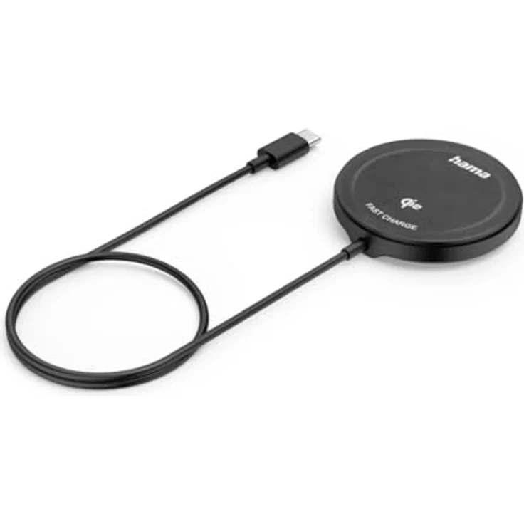 Hama Qi2-Ladegerät, kabelloses Schnellladepad mit 15 W, Schwarz – Bild 6