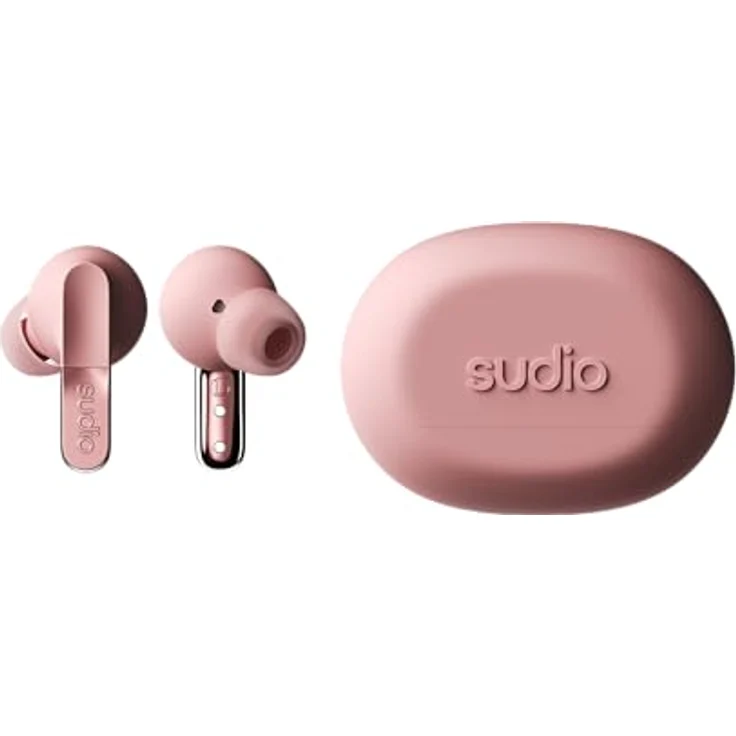 sudio N3Pro Powder Pink, geräuschunterdrückende Kopfhörer mit 35dB ANC, 5,5 Stunden Spielzeit, wasserfest IPX4, Bluetooth 5.4 – Bild 2