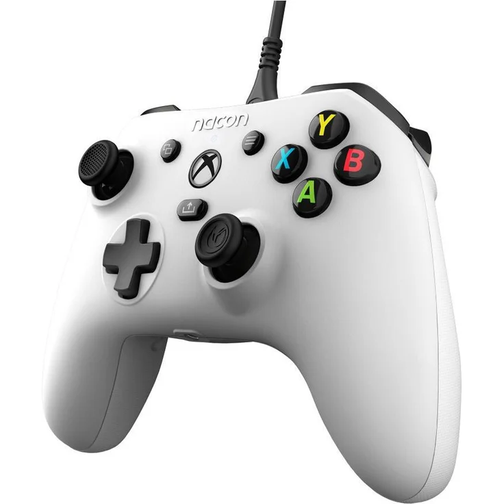 Nacon EVOL-X Weiß USB Gamepad PC, Xbox, Offiziell lizenzierter Controller mit 20 anpassbaren RGB-Lichteffekten