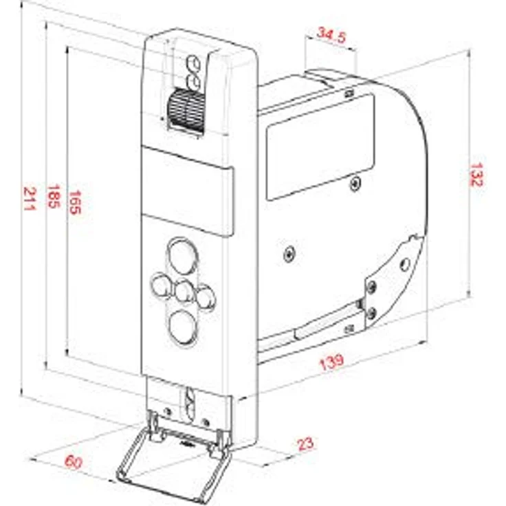 WIR Elektrischer Funk Gurtwickler eWickler Comfort eW840-F für 23 mm Gurtband – Bild 3