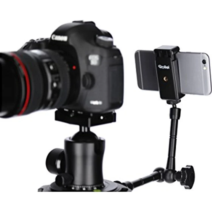 Rollei Gelenkstativ – EIN Flexibler Magic Arm-Gelenk Arm für die Befestigung von zusätzlichem Zubehör wie Ihr Smartphone I bis zu 1kg Traglast – Bild 5