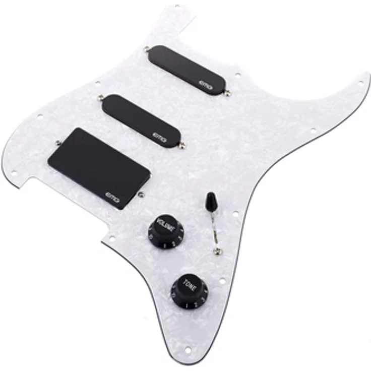 EMG KH20 Kirk Hammet, Komplettes Tonabnehmer-Set mit S/S/81 Pickups und weißem Perloid Schlagbrett – Bild 1