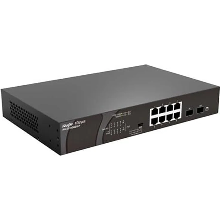 Rouijie Networks RG-ES110GDS-P 10-Port 10/100/1000Mbps Unmanaged PoE Switch, Cloud sichtbar, Großer Puffer, Intelligentes PoE-Management, hohe Qualität, entwickelt für verschiedene Szenarien – Bild 2