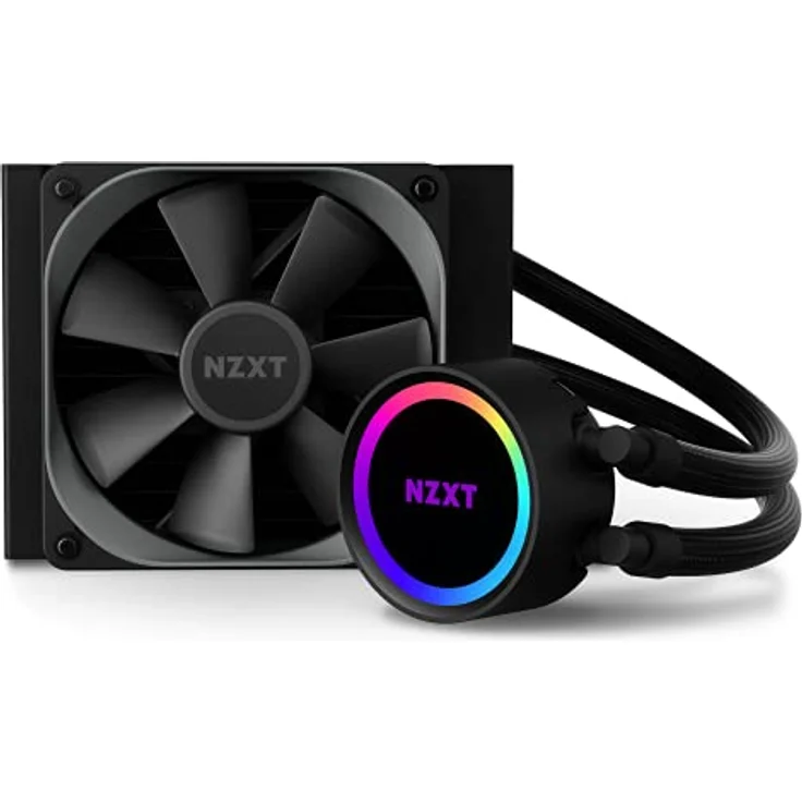 NZXT Kraken 120 - RL-KR120-B1 - AIO RGB CPU liquid cooler - Quiet and effective - Quiet operation - Ring RGB LED - Aer P 120mm radiator fan (included), black – Bild 2
