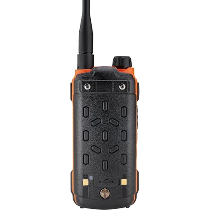 Albrecht Tectalk Duo 29149, PMR & Freenet Funkgerät mit UKW Radio, VOX Freisprechfunktion, Taschenlampe, orange – Bild 5