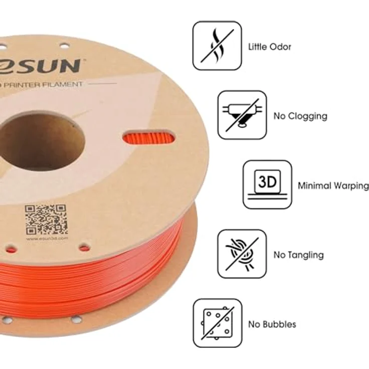 eSUN ASA+ 1,75mm Rot, 3D Filament mit hoher UV- und Witterungsbeständigkeit, 1000g – Bild 4