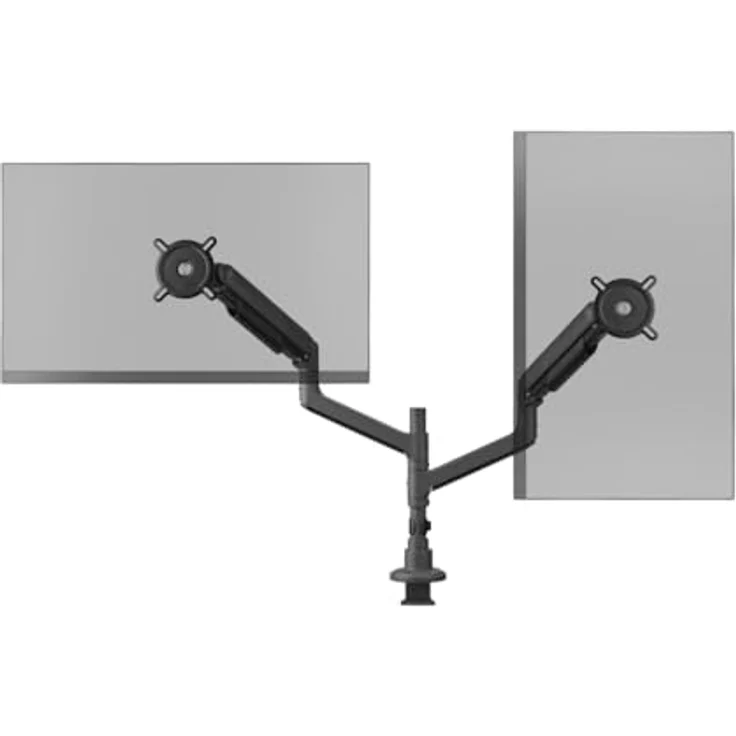 One For All DM5210, Heavy Duty Dual Monitorarm für 17-50 Zoll Monitore, Tragkraft 20 kg pro Bildschirm, Kabelmanagement, Klemme und Öse montagemöglichkeit – Bild 5