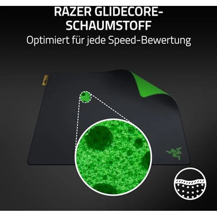 Razer Gigantus V2 Pro L - Speed, E-Sport-Gaming-Mauspad mit GlideCore-Schaumstoff, optimiert für optische Sensoren, 500 mm x 480 mm – Bild 3
