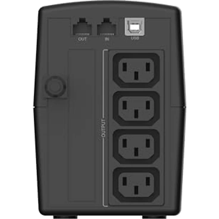 Conceptronic ZEUS07E 1000 VA 600 W USV mit AVR und HID USB, in Schwarz – Bild 3