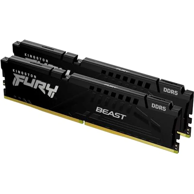 Kingston FURY Beast 32GB 6000MT/s DDR5 CL30 DIMM (Kit mit 2) Schwarz Desktop Gaming Speicher - KF560C30BBEK2-32