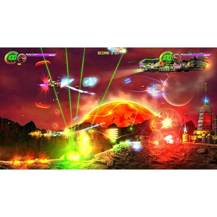 Red Art Games Jets'n'Guns Complete Collection, Nintendo Switch, 43 Level Kampagne, 2 Side-Scrolling-Shooter, lokaler Koop-Modus – Bild 3
