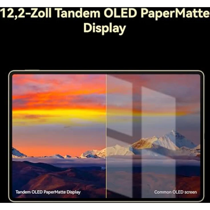 HUAWEI MatePad Pro 12.2“ PaperMatte Edition Tablet, 2.8K Tandem OLED FullView Display, 144 Hz Bildwiederholfrequenz, 12GB+512GB, Glide Keyboard, 10.100 mAh Akku, Profi GoPaint App, Gold – Bild 2