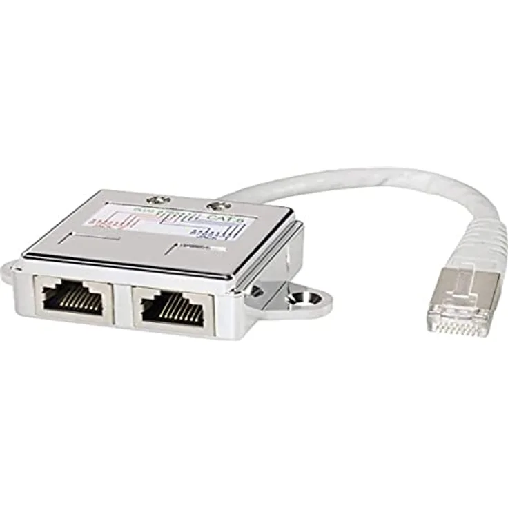 EFB-Elektronik K5126.015 ‚ Rj 2 ‚ X RJ-45 ‚ Weiß Kabel-Schnittstelle und Netzteil