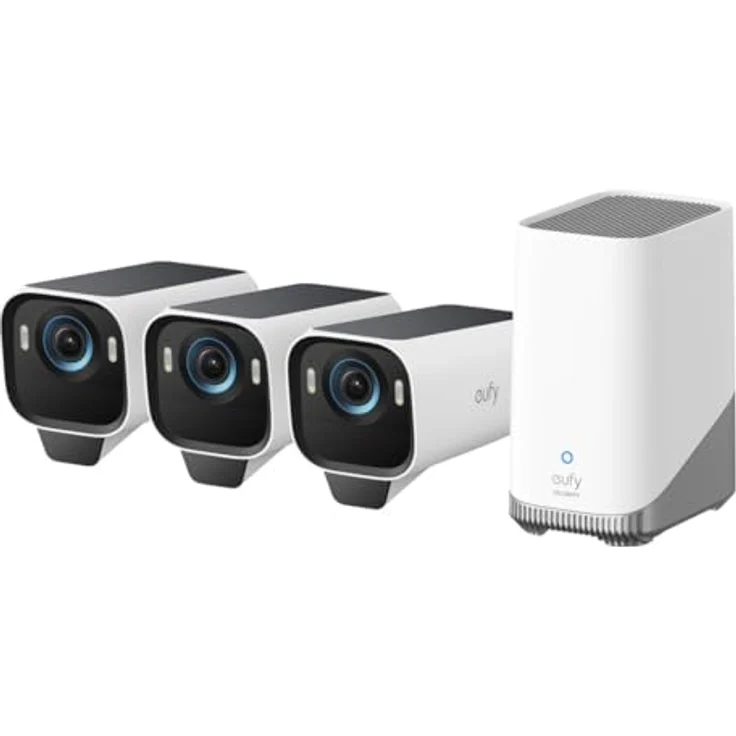 eufy eufyCam S3 Pro 3+1 Überwachungskamera Set mit 4K Video, wetterfest, Gesichts- und Bewegungserkennung – Bild 2