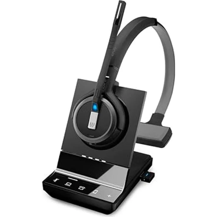 Epos Impact SDW 5036, Einseitiges kabelloses DECT-Headset Triple-Konnektivität, Noise Cancelling-System, Optimiert für