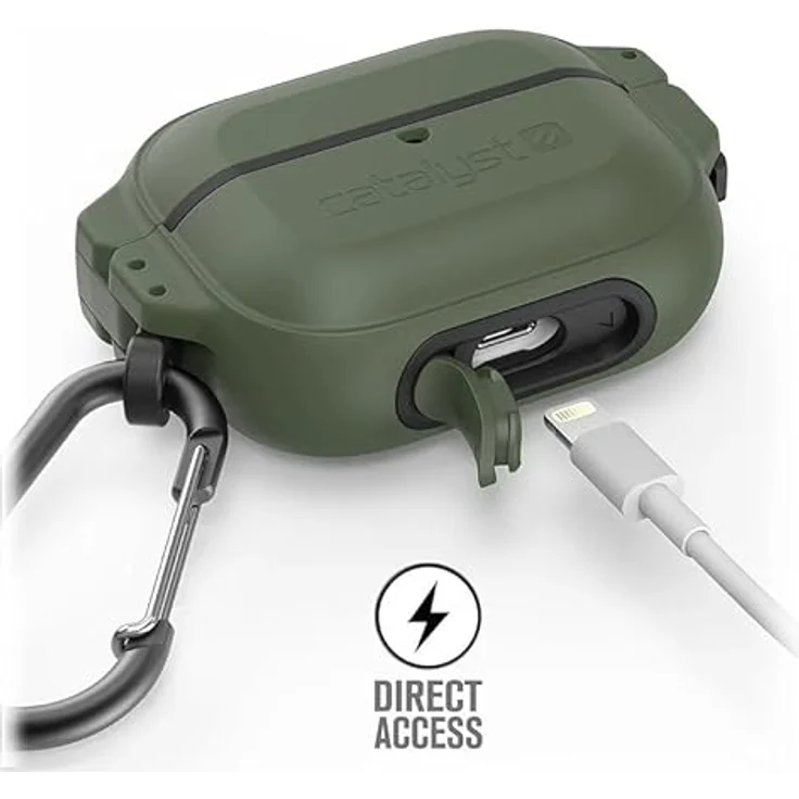 Catalyst Total Protection Hülle für AirPods Pro, wasserdicht IP68 bis 100 Meter, khakigrün – Bild 2