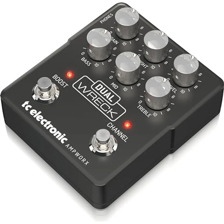 TC Electronic DUAL Wreck PREAMP Gitarrenpedal | Authentischer Dual Rectifier-Ton, vielseitige Channels, Pre/Post Boost, DI und Kopfhörer-Ausgänge – Bild 3