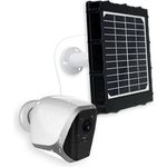 LUVISION LV-G-A6 pro Überwachungskamera mit Solarpanel und Akkubetrieb, Full HD, IP65, Schwarz