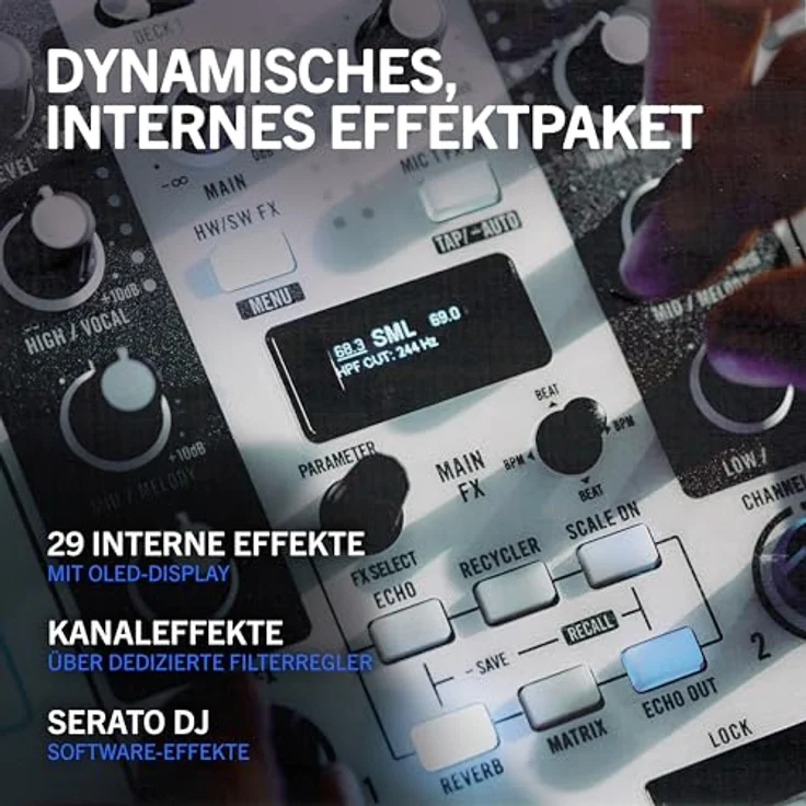 Rane ONE MKII, motorisierter DJ-Controller mit integrierter Stems-Steuerung, 29 Effekten und schicken weißen Design – Bild 4