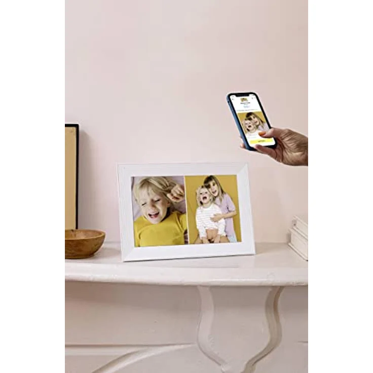 AURA Carver Digitaler Bilderrahmen 10,1 Zoll – Sea Salt – HD-Display 1280 × 800 mit 10,1 Zoll in hochwertiger Bildqualität – Bild 3