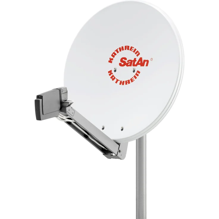 Kathrein CAS 80 Satellitenantenne, 75 cm multifeedfähig für 2 Teilnehmer, weiß