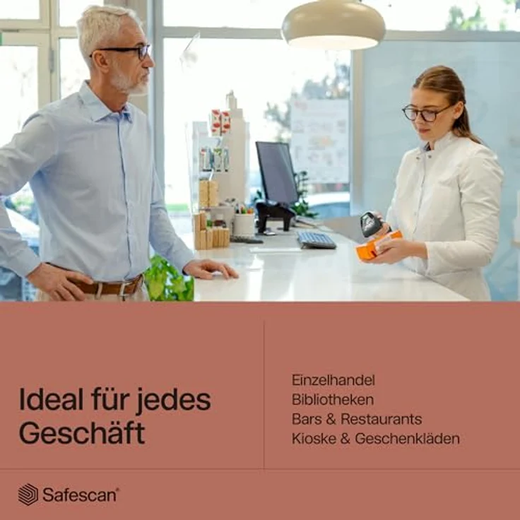 Safescan Barcode Scanner 310-W, Wireless Barcode-Scanner mit Standfuß – Bild 6
