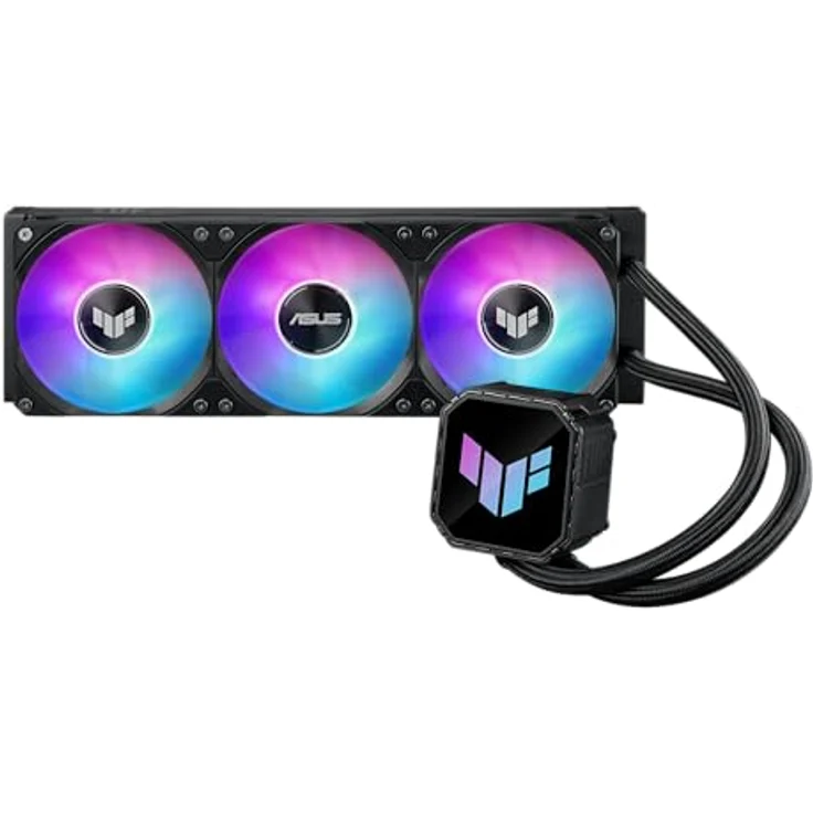 ASUS TUF Gaming LC III 360 ARGB, All-in-One-Flüssig-CPU-Kühler mit vorinstallierten Dreifachlüftern, 400mm Schläuchen, Unterstützung für Intel LGA 1851, 1700, 1200 und AMD AM5, AM4, Aura ARGB Beleuchtung – Bild 4