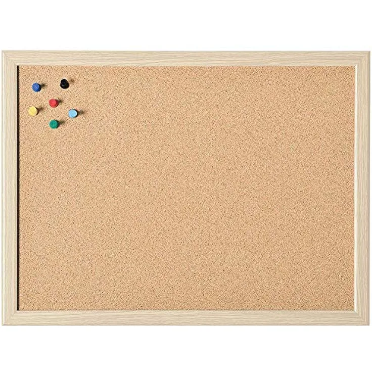 Holtz Magnetoplan 121924 Korkpinnwand Braun Kork 100cm x 60cm, 3 Stück