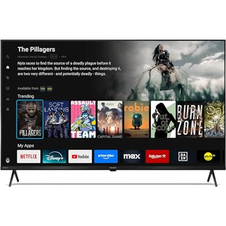 Sharp QLED TV 43HM5745E, 43 Zoll 4K UHD Smart Fernseher mit Dolby Vision HDR, Dolby Atmos und Triple-Tuner – Bild 2