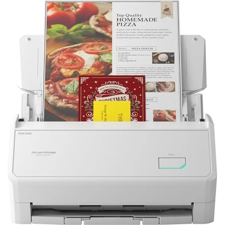 RICOH ScanSnap iX2400, A4 Scanner mit 45 Seiten/Min, automatischem Dokumenteneinzug und WLAN, weiß – Bild 2