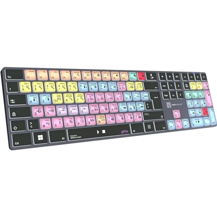 LogicKeyboard Avid Pro Tools Titan FR Win, Tastatur für Pro Audio mit sorgfältiger Verarbeitung und ausgewählten Materialien – Bild 2