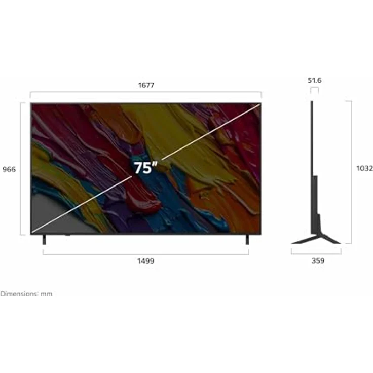 LG 75QNED82A6B, 75 Zoll 4K QNED AI TV mit α7 Gen8 4K AI Prozessor, webOS 25, Filmmaker Ambient Mode, 60Hz – Bild 5
